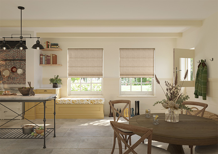 Rhea, Ochre - Roman Blind - Image 8